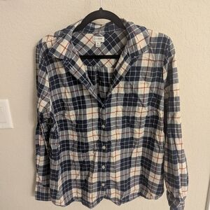 J. Crew Factory Plaid Flannel Design 100% Cotton Shirt